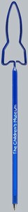 Rocket Ship Bent Shaped Pens, Custom Imprinted With Your Logo!