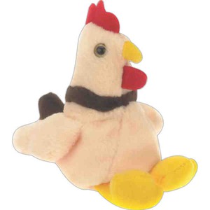 Custom Printed Rooster Bird Beanie Toys