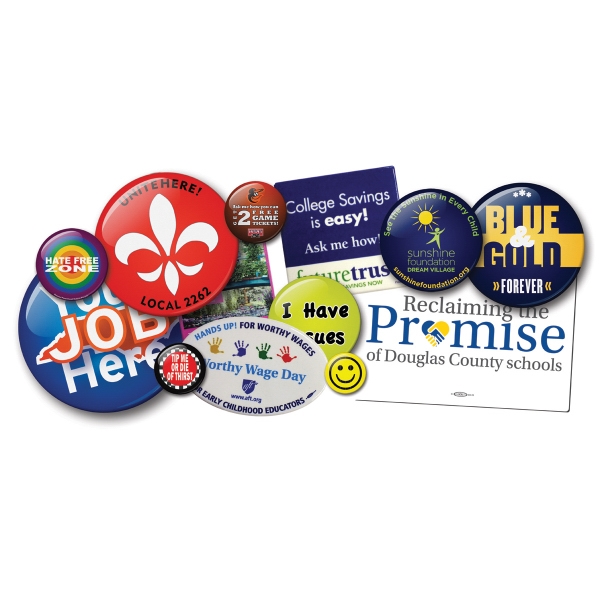 Buttons, Custom Imprinted With Your Logo!