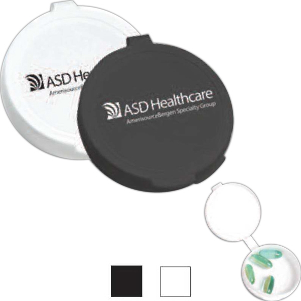 Round Shaped Pill Cases, Custom Printed With Your Logo!