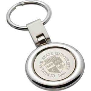 Round Silver Key Tags, Personalized With Your Logo!