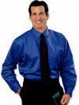 Custom Printed Blue Generation Men's Royal Twill Shirts