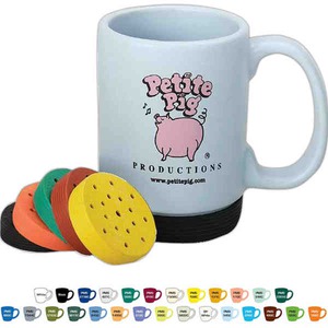 Rubber Bottom Mugs, Custom Imprinted With Your Logo!