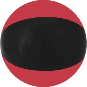 Ruby Red and Black Beach Balls, Custom Printed With Your Logo!