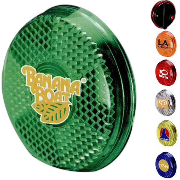 1 Day Service Safety Clip On Reflectors, Custom Made With Your Logo!
