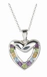 Safety, Recognition and Incentive Program Multi Gemstone Sterling Silver 18