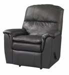 Safety, Recognition and Incentive Program Kathy Ireland Black Leather Rocker Recliner!