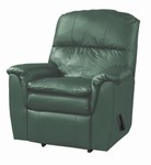 Safety, Recognition and Incentive Program Kathy Ireland Dark Green Leather Rocker Recliner!
