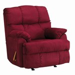 Safety, Recognition and Incentive Program Klaussner Red Plush Contemporary Recliner!