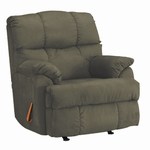 Safety, Recognition and Incentive Program Klaussner Moss Green Plush Contemporary Recliner!