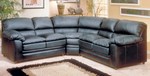 Safety, Recognition and Incentive Program Fairchild of California Black Leather Three Unit Sectional!