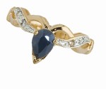 Safety, Recognition and Incentive Program Ladies' Sapphire and Diamond Accent Ring!