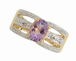 Safety, Recognition and Incentive Program Ladies' Amethyst and Diamond Ring!