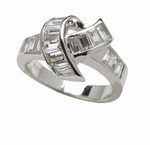 Safety, Recognition and Incentive Program Ladies' Sterling Silver CZ Ring!