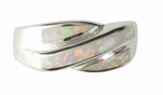 Safety, Recognition and Incentive Program Ladies' Sterling Silver and Genuine Opal Ring!
