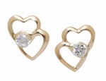 Safety, Recognition and Incentive Program Stanley Creations 14K Double Heart Earrings!