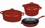 Safety, Recognition and Incentive Program Cuisinart Chef's Classic Red 5 Piece Enameled Cast Iron Cookware!