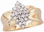 Safety, Recognition and Incentive Program Ladies' Waterfall .50 CTTW Diamond Ring!