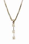 Safety, Recognition and Incentive Program 14K Gold Diamond Trio Pendant!