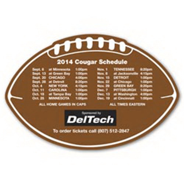 Custom Printed Canadian Manufactured Football Helmet Schedule Magnets