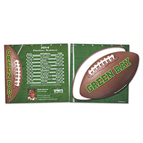 Canadian Manufactured Football Stock Shaped Magnets, Custom Printed With Your Logo!