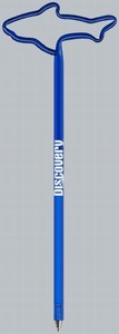 Sea Shark Bent Shaped Pens, Custom Imprinted With Your Logo!