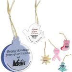 Custom Imprinted Seeded Paper Christmas Ornaments