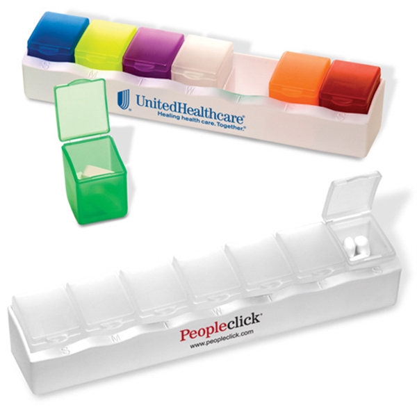 Custom Printed 3 Day Service Compact Seven Day Pill Holders
