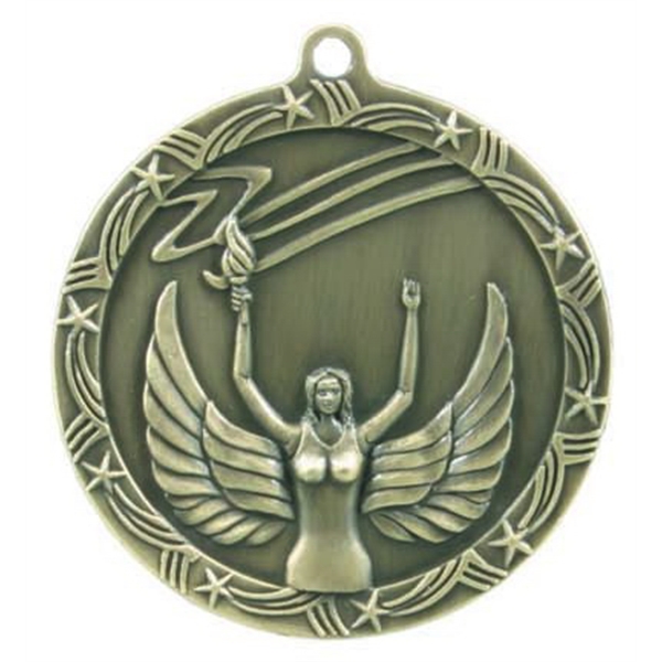 Cheerleading Shooting Star Medals, Custom Printed With Your Logo!