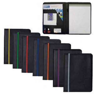 Side Stripe Padfolios, Custom Decorated With Your Logo!