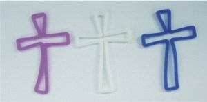 Cross Stock Shaped Silly Bands, Custom Designed With Your Logo!