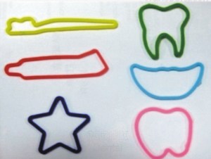 Dental Stock Shaped Silly Bands, Customized With Your Logo!
