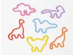 Dinosaur Stock Shaped Silly Bands, Custom Imprinted With Your Logo!