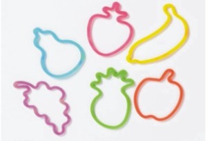 Fruit Stock Shaped Silly Bands, Custom Made With Your Logo!