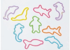 Sea Creature Stock Shaped Silly Bands, Custom Printed With Your Logo!