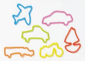 Transportation Stock Shaped Silly Bands, Customized With Your Logo!
