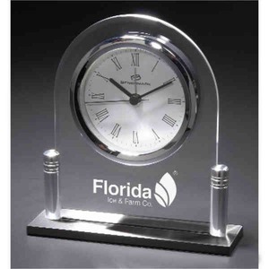 Silver Clocks, Custom Printed With Your Logo!
