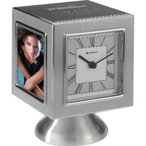 Silver Clocks, Custom Printed With Your Logo!