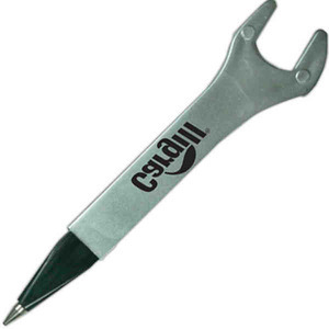Silver Wrench Tool Shaped Pens, Custom Decorated With Your Logo!