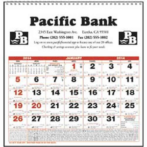 Custom Printed Small Almanac Commercial Calendars