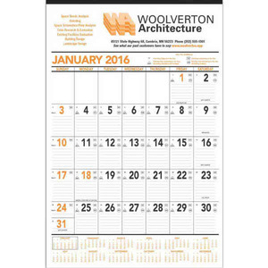 Custom Printed Small Contractor Commercial Calendars