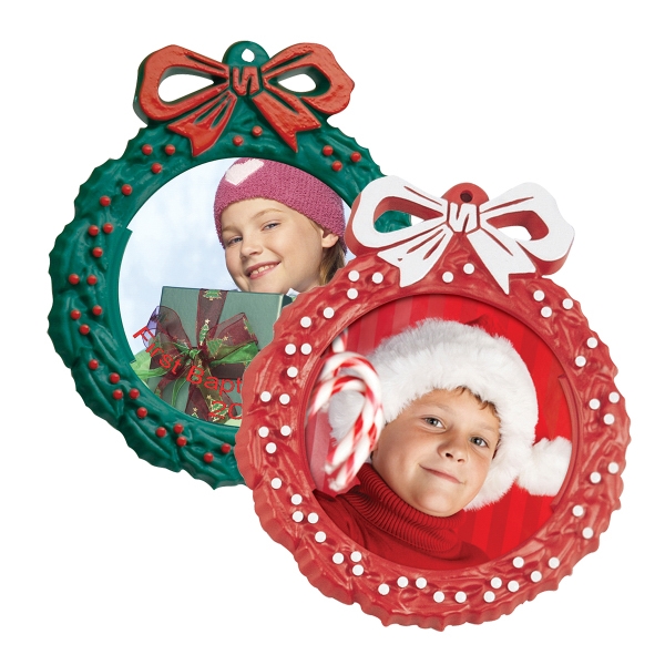 Photo Christmas Ornaments, Custom Imprinted With Your Logo!