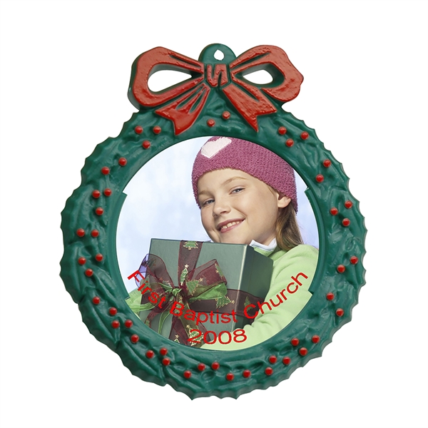 Photo Christmas Ornaments, Custom Imprinted With Your Logo!