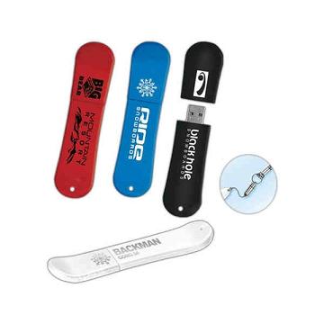 Custom Printed Snowboard Shaped USB Drives