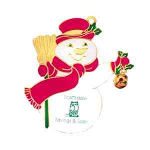 Snowman Christmas Ornaments, Custom Printed With Your Logo!
