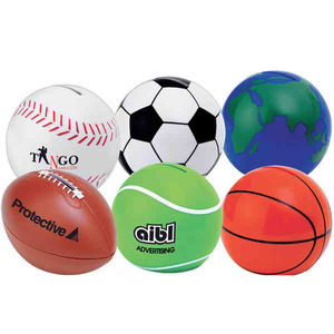 Soccer Ball Banks, Custom Printed With Your Logo!