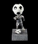 Custom Printed Soccer Ball Head Bobble Heads