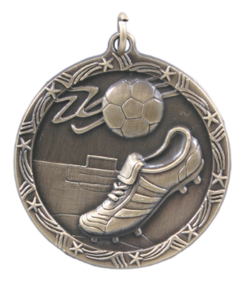 Custom Printed Soccer Shooting Star Medals
