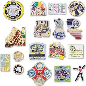 Soft Enamel Lapel Pins, Custom Printed With Your Logo!