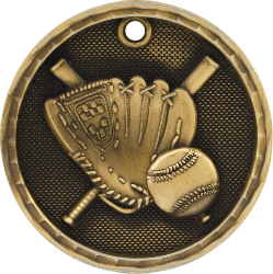 3-D Softball Medal, Custom Decorated With Your Logo!